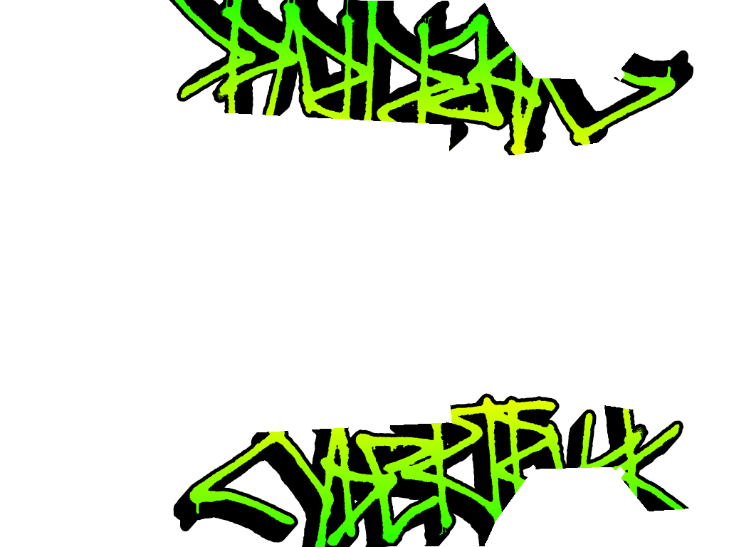 Graffiti green — Cybertruck